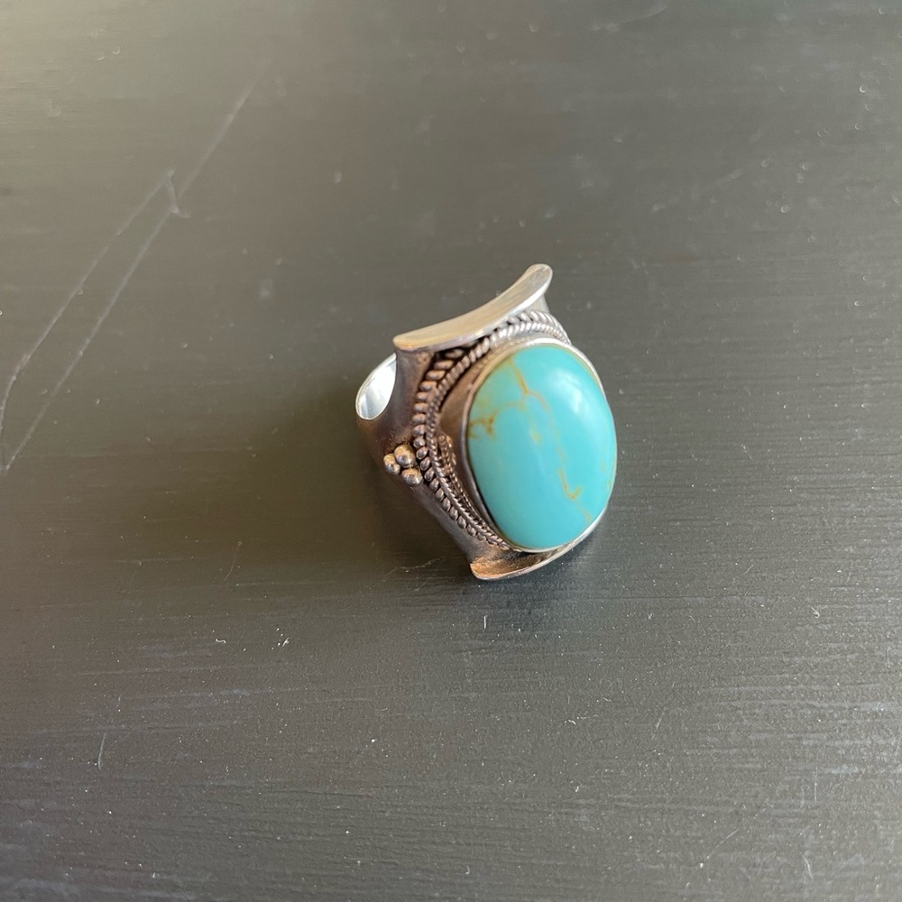 Sterling silver and turquoise ring